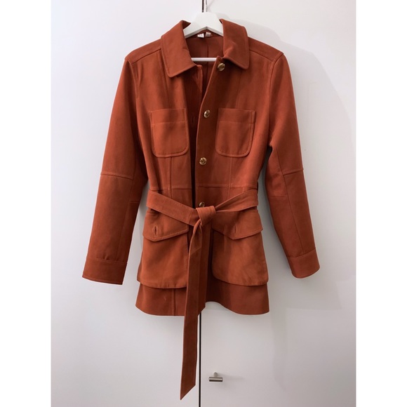 belted workwear jacket